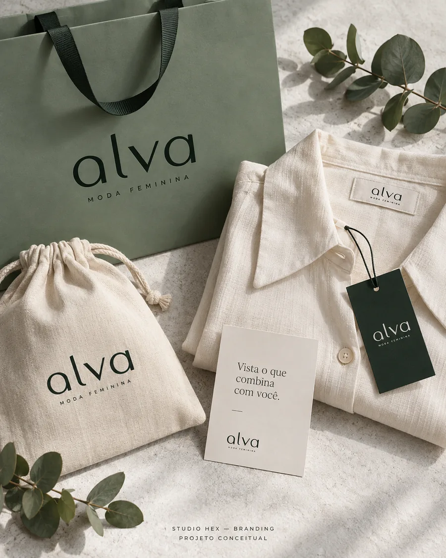 ALVA MODA — Embalagem